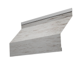 Ламель забора жалюзи Milan new 0,45 Print Elite Snow Wood TwinColor Центр Кровли