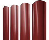 Штакетник Круглый фигурный 0,45 PE RAL 3011 коричнево-красный Центр Кровли