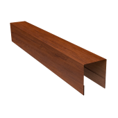 Планка боковая для забора из сайдинга ЭкоБрус 0,45 Print-double Premium Golden Wood Fresh (2,06м) Центр Кровли