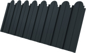 Профнастил C10A фигурный Grand Line 0,5 GreenCoat Pural БТ матовый RR2H3 (RAL 7016 антрацитово-серый) Центр Кровли