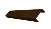 Ламель лицевая 50 забора жалюзи Texas 0,45 Print Elite с пленкой Choco Wood TwinColor Центр Кровли
