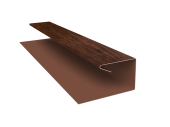 Планка П-образная завершающая сложная (КД) 0,45 Print Premium Cherry Wood Fresh TwinColor (3м) Центр Кровли