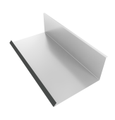 Планка примыкания нижняя к трубе 130х240 0,45 Drap RAL 7016 антрацитово-серый (2м) Центр Кровли