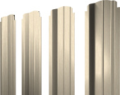 Штакетник П-образный B фигурный Grand Line 0,45 Print Elite Milky Wood TwinColor Центр Кровли