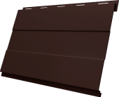 Вертикаль 0,2 prof Grand Line 0,45 Drap TwinColor с пленкой RAL 8017 шоколад Центр Кровли