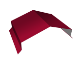 картинка Парапетная крышка угольная 200мм 0,45 PE с пленкой RAL 3003 рубиново-красный (3м) Центр Кровли Парапетная крышка угольная 200мм 0,45 PE с пленкой RAL 3003 рубиново-красный (3м) Центр Кровли