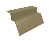 Планка карнизная для металлочерепицы квинта Uno 0,4 PE с пленкой RAL 1014 слоновая кость (2м) Центр Кровли