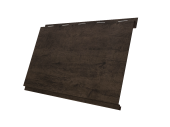 Софит Вертикаль 0,2 Grand Line classic 0,45 Print Premium с пленкой Antique Wood TwinColor Центр Кровли