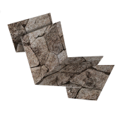 Угол внутренний сложный 90 град. 0,45 Print Elite King Stone TwinColor (3м) Центр Кровли
