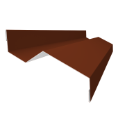 картинка Планка примыкания внакладку 25х17х35х17 0,5 Satin с пленкой RAL 3009 оксидно-красный (2м) Центр Кровли Планка примыкания внакладку 25х17х35х17 0,5 Satin с пленкой RAL 3009 оксидно-красный (2м) Центр Кровли