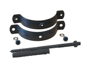 Хомут трубы на кирпич GL PU 90 мм RAL 7024 шпилька окрашенная Центр Кровли