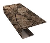 J-Профиль 18мм 0,45 Print Elite King Stone TwinColor (2м) Центр Кровли