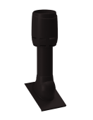 Дефлектор вытяжной вентиляции для плоской черепицы (h 700 мм, d 160 мм) Тевива, Эво, Ревива черный Центр Кровли