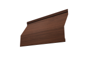 Ламель забора жалюзи Milan Slim 0,45 Print Elite с пленкой Choco Wood TwinColor Центр Кровли
