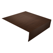 Планка околооконная простая 200х50 0,45 Print Elite Choco Wood TwinColor (2м) Центр Кровли