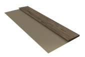 Планка стартовая БХ new 0,45 Print Elite Nordic Wood TwinColor (3м) Центр Кровли