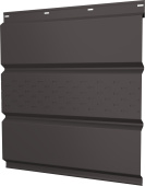 Софит металлический Классик v02 Grand Line центральная перфорация 0,45 PE с пленкой NL 805 серо-коричневый гефест Центр Кровли