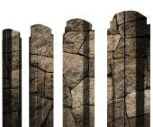 картинка Штакетник П-образный А фигурный 0,45 Print Elite King Stone TwinColor Центр Кровли Штакетник П-образный А фигурный 0,45 Print Elite King Stone TwinColor Центр Кровли