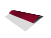 Планка стартово-финишная Экобрус Grand Line 0,45 PE с пленкой RAL 3003 рубиново-красный (3м) Центр Кровли