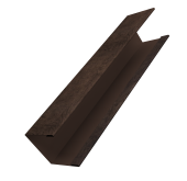 Крышка жалюзи Milan Slim 0,45 Print Elite Antique Wood TwinColor (2,5м) Центр Кровли