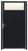Калитка Estet Plus 2,4х1 RAL 7024/1014 Центр Кровли