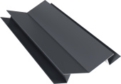 Планка угла внутреннего сложного 135 градусов Экобрус Grand Line 0,45 Drap ТР RAL 7024 мокрый асфальт (3м) Центр Кровли