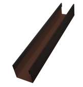Стойка жалюзи Milan Slim 0,45 Print Elite Coffee Wood TwinColor (3м) Центр Кровли