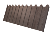 Профнастил С8A v01 фигурный 0,45 Print Elite White Wood TwinColor Центр Кровли