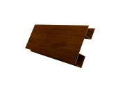 Планка H-образная БХ new 0,45 Print-Double Premium Golden Wood Intense F (2м) Центр Кровли