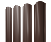 Штакетник Полукруглый Slim фигурный 0,5 Drap RAL 8017 шоколад Центр Кровли