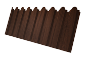 Профнастил С20A фигурный 0,45 Print Elite Choco Wood TwinColor Центр Кровли