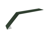 Планка карнизная для мягкой кровли 100х60 0,5 Satin Matt TX RAL 6020 хромовая зелень (3м) Центр Кровли