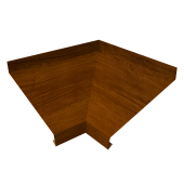 Угол отлива внутренний 200 0,45 Print Premium с пленкой Golden Wood Intense FTC Центр Кровли
