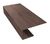 J-Профиль 18мм 0,45 Print Elite White Wood TwinColor (2м) Центр Кровли