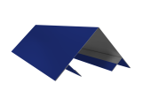 Планка угла внешнего составная верхняя 0,45 PE с пленкой RAL 5002 ультрамариново-синий (2м) Центр Кровли
