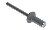 Заклёпка вытяжная Daxmer 3,2х8,0 RAL 7045 (1000 шт.) сталь/сталь Центр Кровли