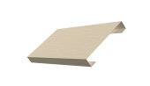 Ламель лицевая 125 забора жалюзи Texas 0,45 Print Elite с пленкой Milky Wood TwinColor Центр Кровли