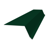 Планка капельник 100х55 0,45 PE-Double с пленкой RAL 6005 зеленый мох (3м) Центр Кровли