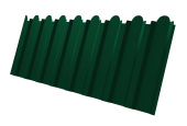 Профнастил С20B фигурный 0,45 Drap TX RAL 6005 зеленый мох Центр Кровли