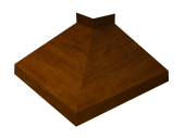 Угол отлива внешний 100 0,45 Print-Double Premium с пленкой Golden Wood Intense F Центр Кровли