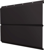 ЭкоБрус новый Grand Line 0,5 GreenCoat Pural БТ матовый с пленкой RR 32 темно-коричневый (RAL 8019 серо-коричневый) Центр Кровли