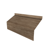 Ламель забора жалюзи Milan/Milan new стартовая/финишная для калиток и ворот 0,45 Print Elite White Wood TwinColor Центр Кровли