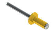 Заклёпка вытяжная Daxmer 4,0х10 RAL 1018 (750шт) сталь/сталь Центр Кровли