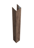 Стойка жалюзи Texas для монтажа без крепежного вкладыша 0,45 Print Premium Almond Wood Fresh (3м) Центр Кровли