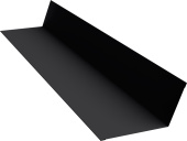 Планка примыкания 90х140 Grand Line 0,5 Velur RAL 9005 черный (3м) Центр Кровли