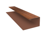 Планка П-образная Экобрус Grand Line 0,45 Print Premium Golden Wood Fresh TwinColor (3м) Центр Кровли