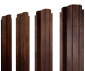 Штакетник П-образный B фигурный 0,45 Print-Double Premium Cherry Wood Fresh Центр Кровли