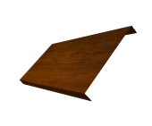 Ламель обратная 200 забора жалюзи Texas 0,45 Print-Double Premium с пленкой Golden Wood Intense F Центр Кровли