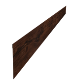 Ламель забора жалюзи Palermo стартовая/финишная для калиток и ворот 0,45 Print Elite Cherry Wood TwinColor Центр Кровли