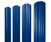 Штакетник Twin фигурный 0,45 PE RAL 5002 ультрамариново-синий Центр Кровли